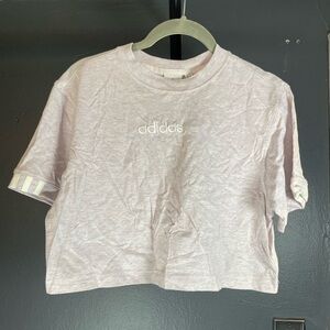 Adidas Originals Coeeze Cropped Tee | Pale Purple Lilac | Size M